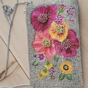 Mary Frances Vintage Hand-beaded Floral Handbag